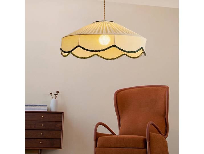 Japonais rétro Wabi Sabi E27 tissu lustres salon salle à manger chambre Bar décoration suspension luminaires d'intérieur