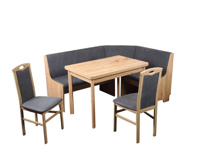 Stolebaenk Eckbankgruppe Bremen PENITI, (Eckbank Set, 1xEckbank, 1xTisch, 2x Stuhl), Bezug mit 48.000 Scheuertouren