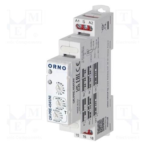 Orno Zeitrelais 10 Funktionen, Universalnetzteil (OR-PRE-454/UNI)
