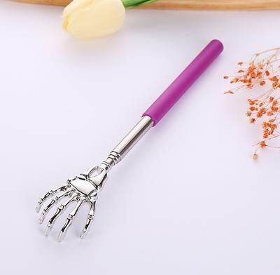 All Categories Goods Stainless Steel Ghost Hand Itchy Scratcher, Scalable Itchy Scratcher For Home Use, Ideal For Elderly Back Care purple