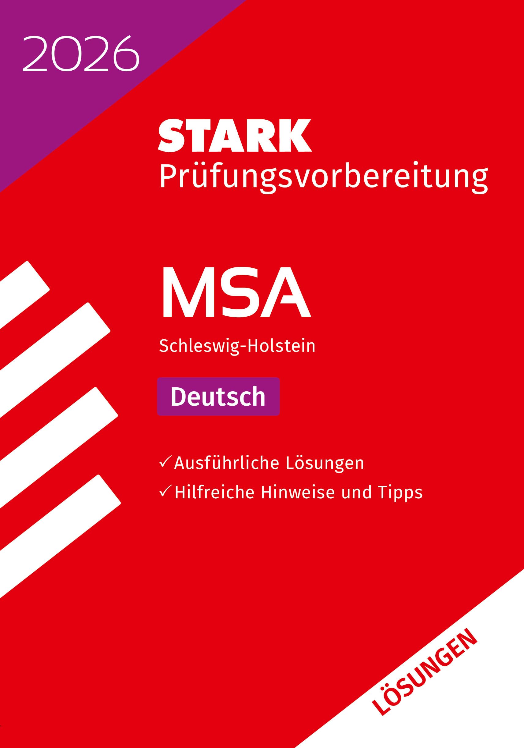 STARK Lösungen zu Deutsch - MSA 2026 Schleswig-Holstein - Prüfungsvorbereitung (Abschlussprüfungen) - Preis vom 13.10.2026 19:28:25 h