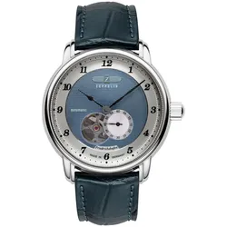 Zeppelin 8566-3 Herrenuhr Automatik Open Heart Friedrichshafen Blau