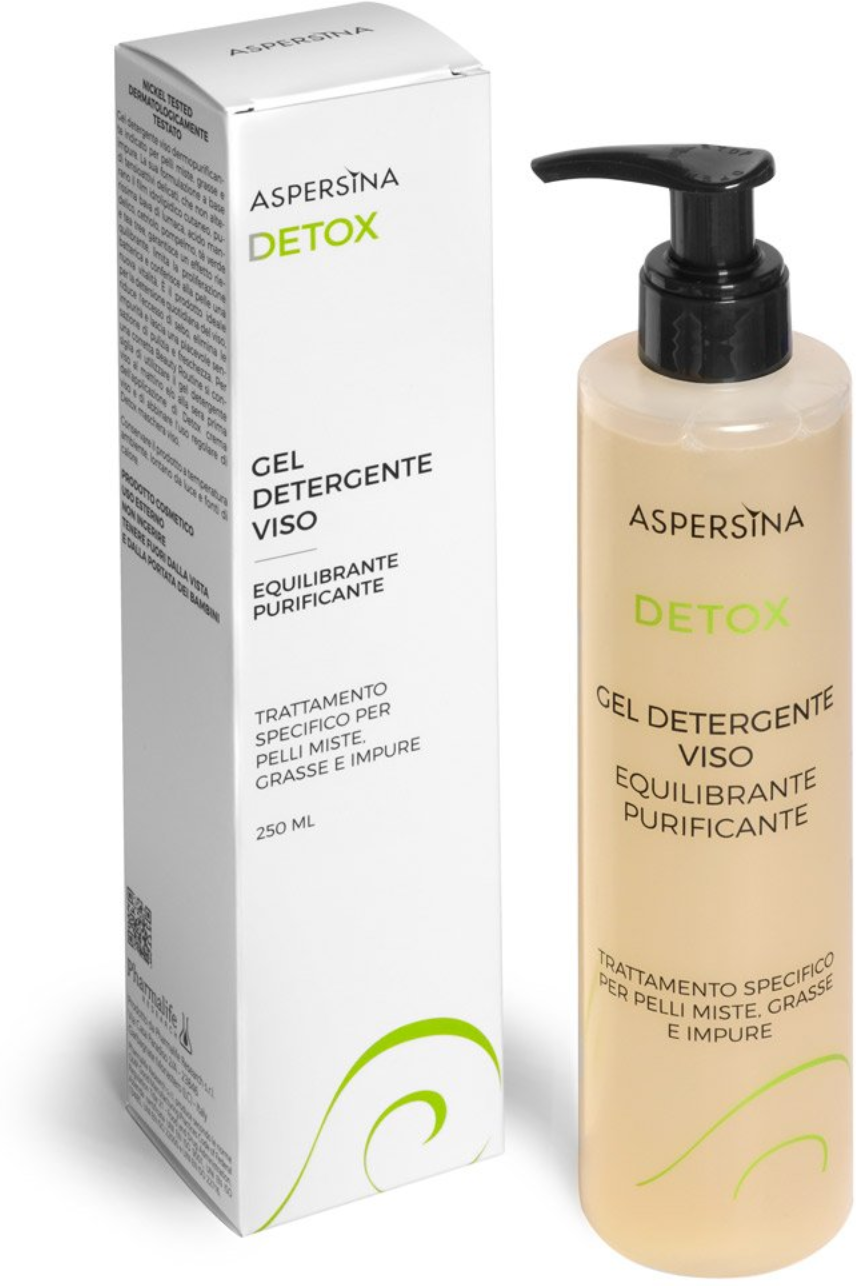 PHARMALIFE Aspersina Detox - Gel Detergente Viso 250 Ml 