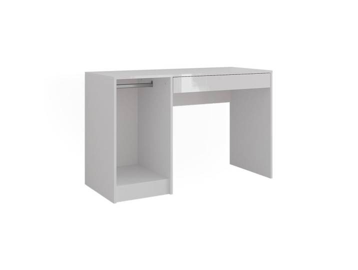 Vicco Schminktisch Sherry Weiß/Weiß Hochglanz 119.8 cm, Weiß, Weiß Hochglanz, Holzwerkstoff, Rechteckig, Wohnzimmer, Wohnzimmertische, Konsolentische