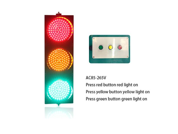 Boîtier PC étanche avec bouton de commande manuel, feu de signalisation, rouge, jaune, vert, 200mm