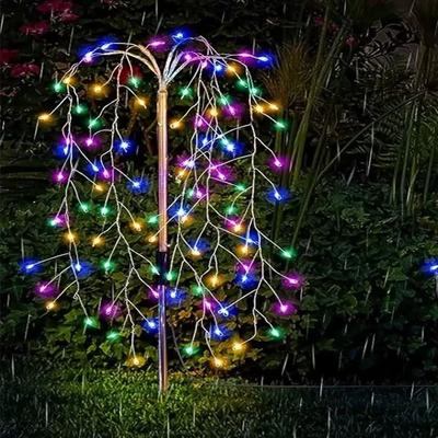 Inspired Finds Solar Fireworks LED Garden Lights Waterproof Outdoor Fairy String Decor colorful 120 Leds