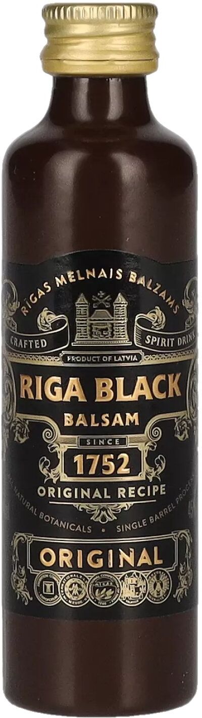 Riga Balzams Riga Black Balsam 1752 ORIGINAL Recipe 45% Vol. 0,04l