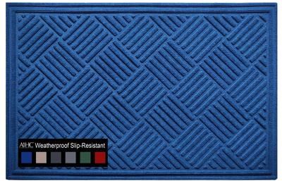 A1 Home Collections New All Weather Superior Dirt and Moisture Absorbing Polypropylene Door Mat with Non-Slip Backing