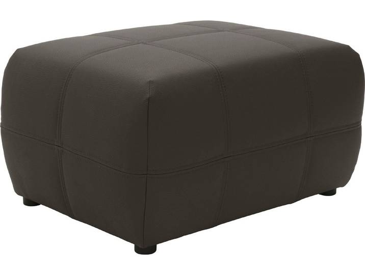 DOMO collection Hocker BRANDON, komfortabel, kleine Ausführung, passend zu Brandon in Leder und Luxus-Kunstleder