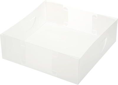 YBM Home Frosty White Plastic Foldable Cube Basket Organizers