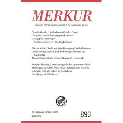 MERKUR 10/2023, Taschenbuch von , Klett Cotta