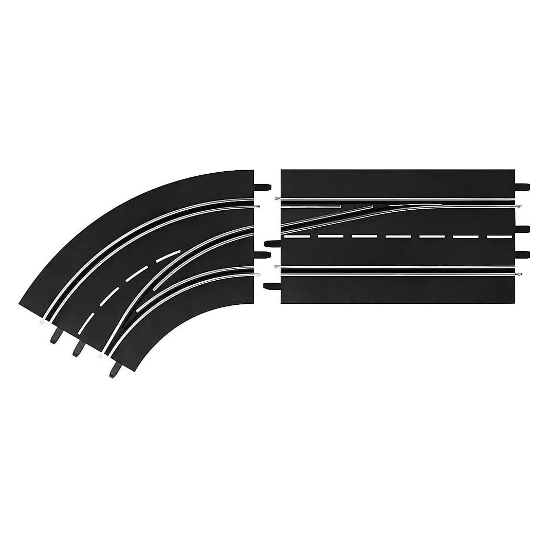 Carrera D124/132 Spurwechselkurve L.aus. 2x (30363)