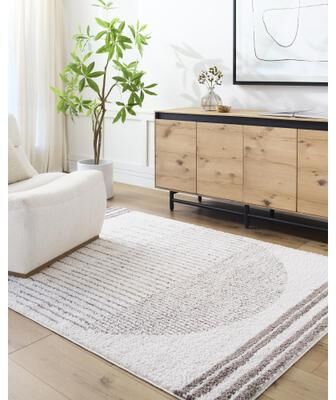Livabliss Fossay Shag Global Stripe Washable Area Rug