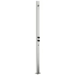 Gessi Outdoor Fertigmontageset G02, für Außendusche, 2-Weg, 63207237, Farbe: Edelstahl