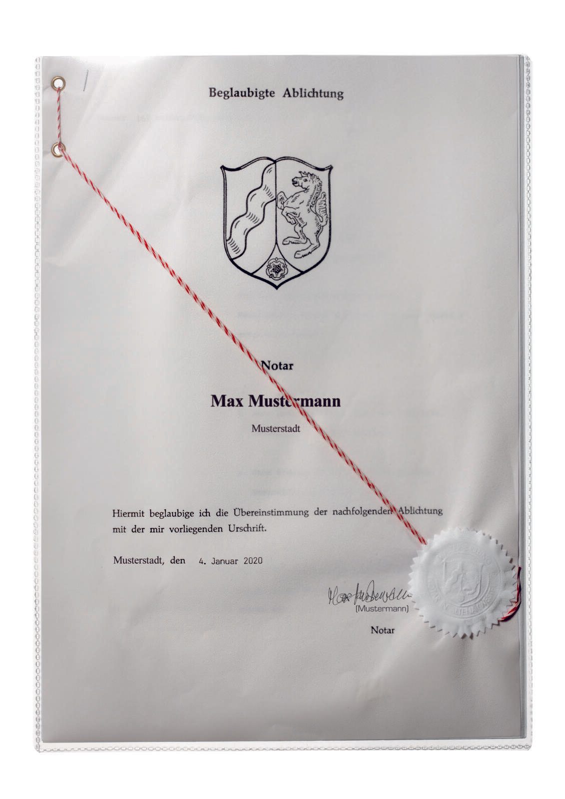 DURABLE Dokumentenhüllen A4 transparent 213119