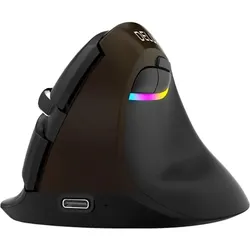 Delux M618Mini Gold Ergonomische Maus (USB / Bluetooth / 2,4 GHz) (Kabellos), Maus, Gold