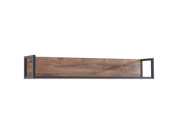 Cantus Wandboard Bastian, Eiche, Dunkelgrau, Metall, 150x24x25 cm, Küchen, Küchenmöbel, Küchenregale