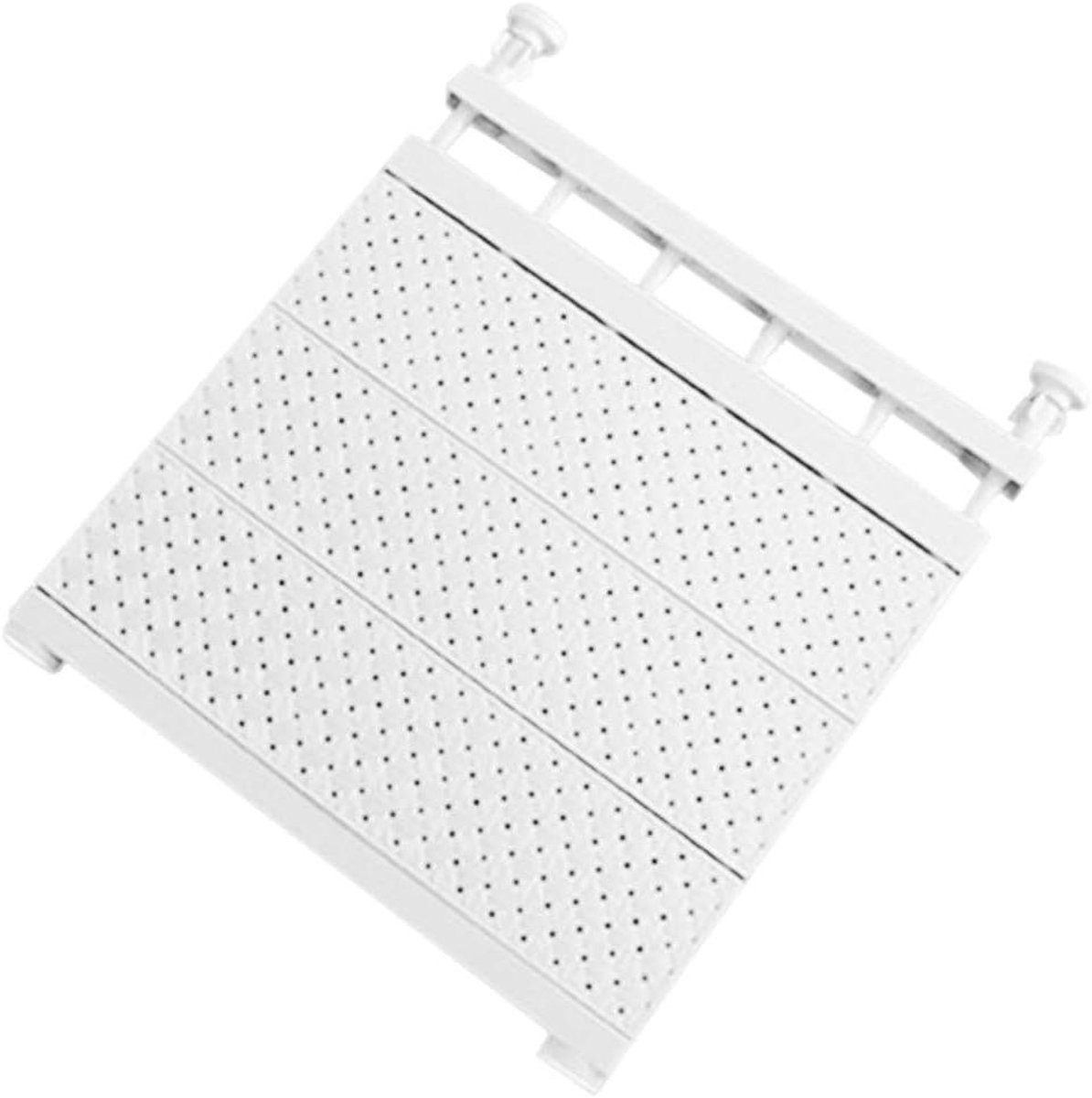Uitschuifbare Garderobe Plank Wit 47-83 cm