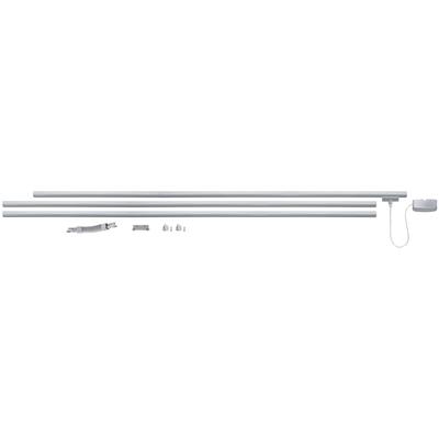 PAULMANN Schienensystem-Schienen "URail Basissystem 3m 230V Chrom matt 230V Chrom matt", grau (chromfarben), L:0,31cm, Stromschienensysteme, LED Schienensystem