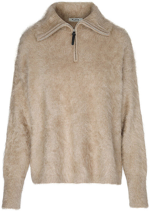 FLONA COLLECTION Kaschmirpullover  hellbraun   S S