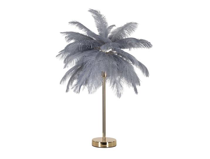 Lampe de table en métal avec plumes Ø cm 55x60