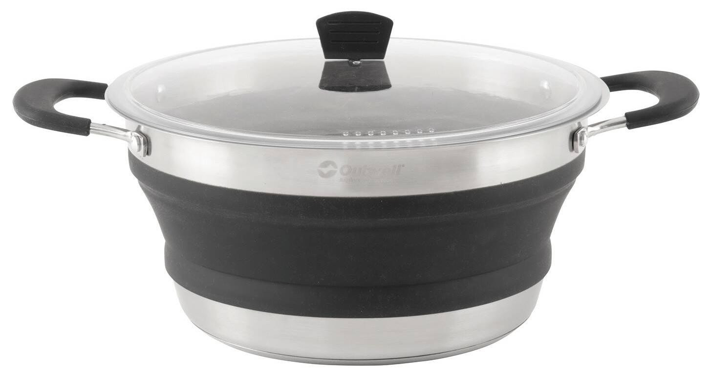Outwell Collaps Pot L - zwart reiskookpan