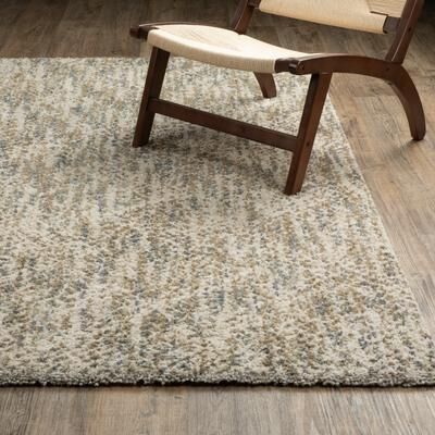 Style Haven Archer Mottled Abstract Ivory/ Gold Shag Area Rug