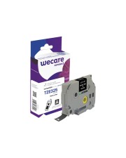 Armor WECARE Schriftband komp. Brother TZe-251 Schwarze Schrift auf weißem Band 24mm Schwarz Weiß (K80015W4)