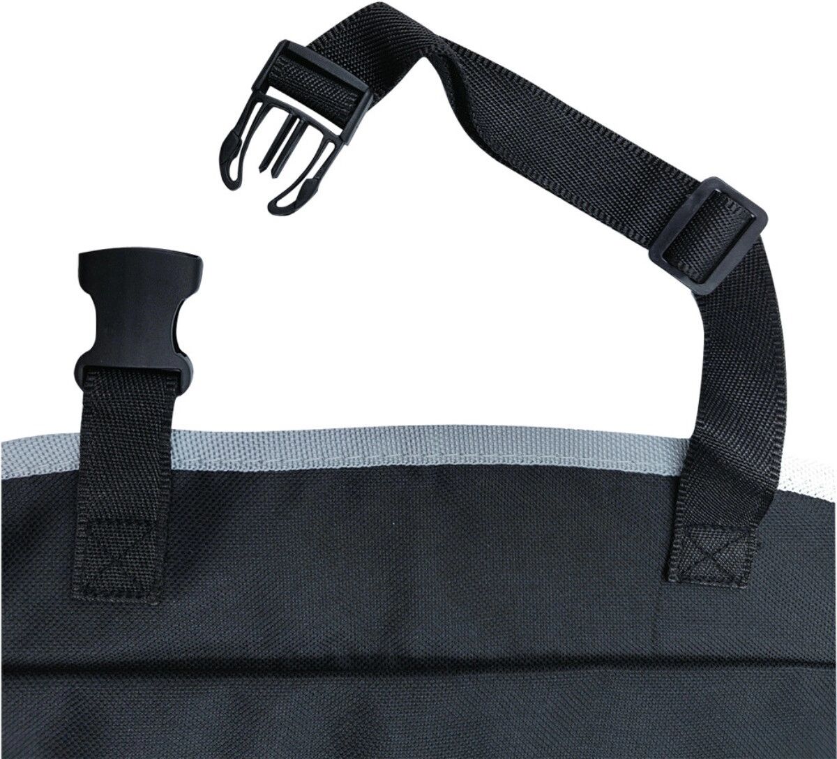 INF Rücksitz-Organizer mit isoliertem Fach – Oxford-Gewebe, wasserdicht, faltbar, mehrere Taschen, sichere Gurte (Schwarz)