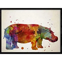 POSTER Tier, Gorilla A4 Schwarzer Rahmen