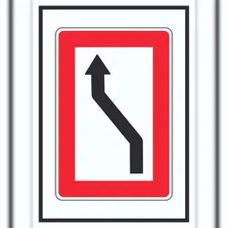 HB-Druck Wechsel auf die Fahrwasserseite Backbordseite  Symbol A3 (297x420mm)
