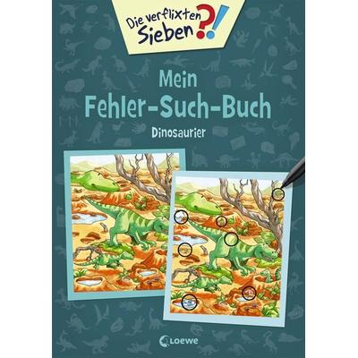 Die verflixten Sieben - Mein Fehler-Such-Buch - Dinosaurier, Taschenbuch von , Loewe, 978-3-7432-0406-5