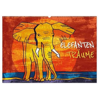 Elefanten-Träume (Wandkalender 2027 DIN A2 quer), CALVENDO Monatskalender