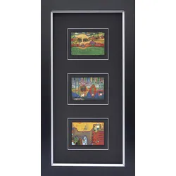 Kunstdruck HUNDERTWASSER (BH 45x83 cm) - bunt - BH 45x83 cm
