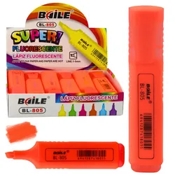 Textmarker für Notizen, Schule, Büro, Neon-Intensivorange