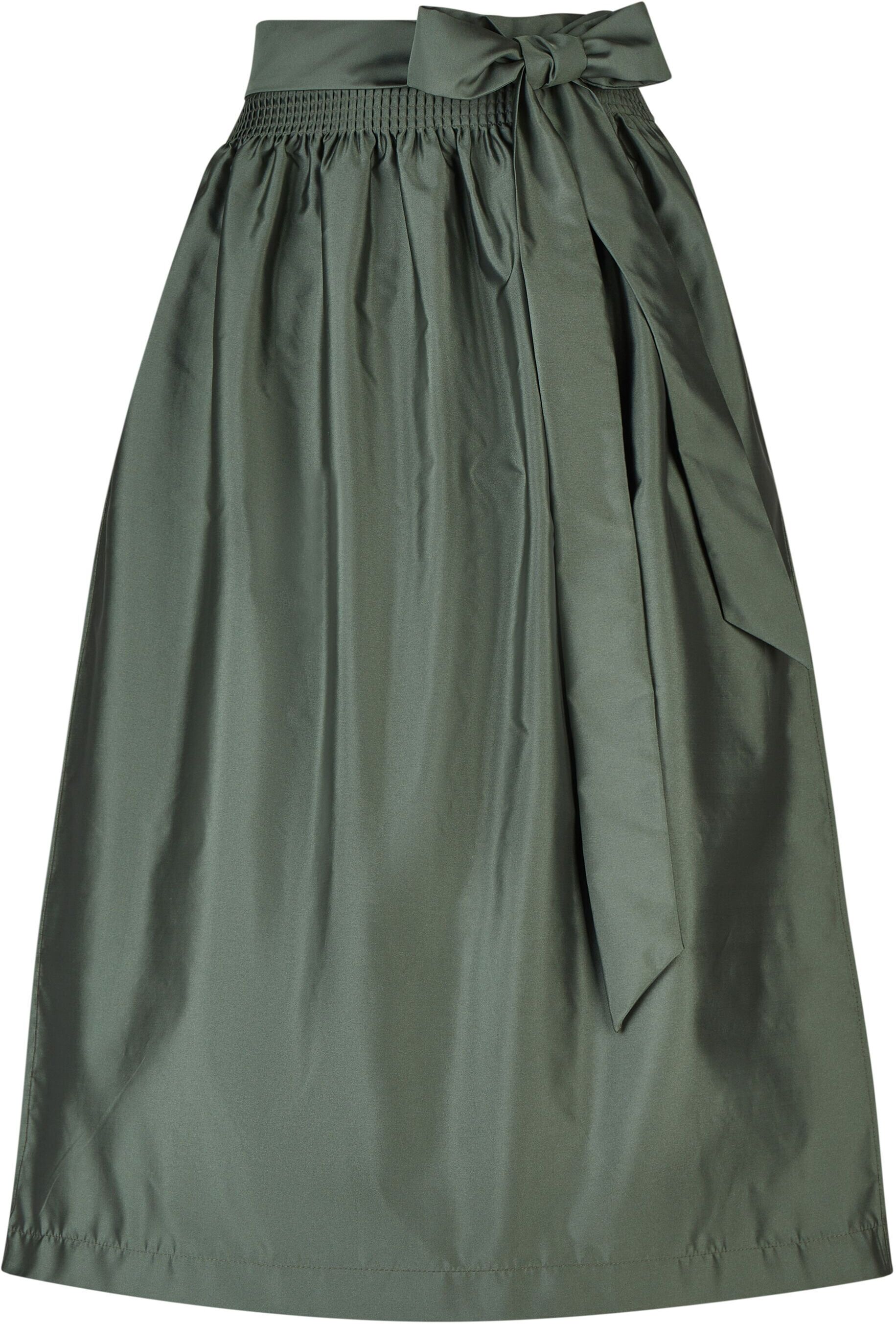 Dirndl SPIETH & WENSKY "Spieth & Wensky Dirndlschürze TM Karmin", Damen, Gr. 44, grün, festlich, modern fit, Kleider Dirndl, hochwertige Wechselschürze