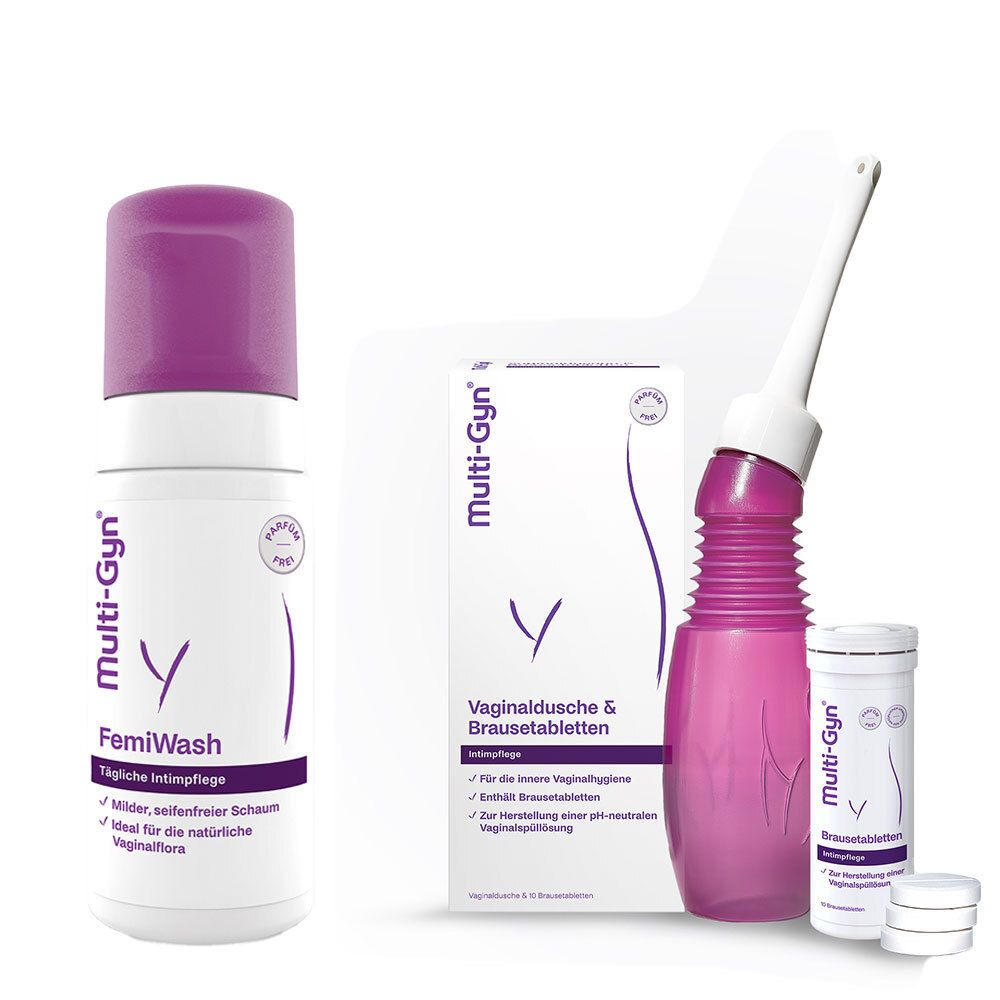 Multi-Gyn FemiWash Schaum & Vaginaldusche Kombipack Brausetabletten 1 St Set