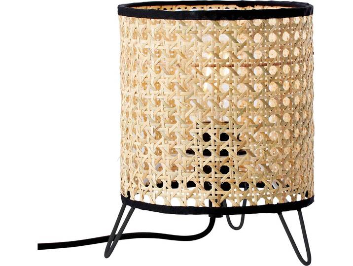 Lampe de table Brilliant Wiley E27 1x60 W rotin