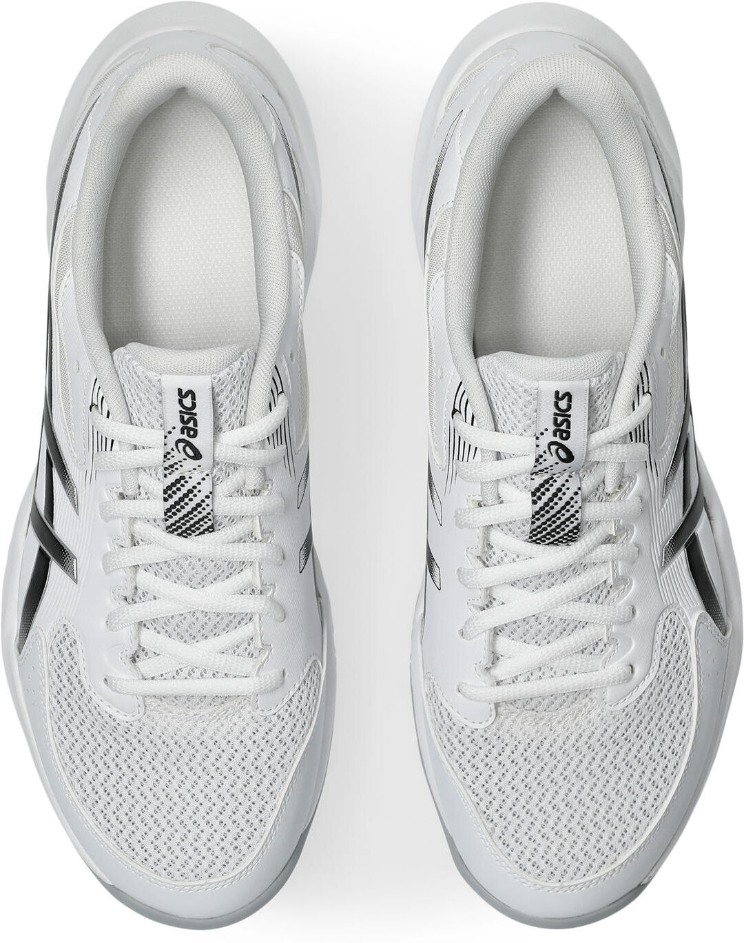 Hallenschuh ASICS "GEL-ROCKET 12", Herren, Gr. 47, schwarz-weiß (weiß, schwarz), Synthetik, Schuhe Hallenschuh, besonders geeignet für Handball und Volleyball