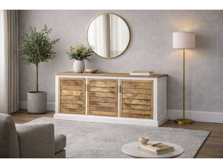 Sitheim® Sideboard MANGO Sideboard – Natürliches Design mit strukturierter Front 170 cm