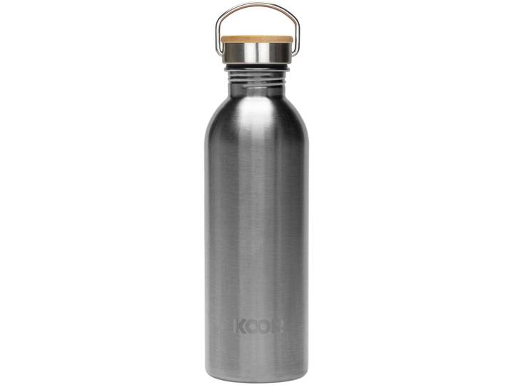 KOOR Trinkflasche Alli Silber Edelstahl 1000 ml Spülmaschinenfest