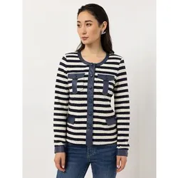 STEFFEN SCHRAUT Blazer Broderie Anglaise Kontrast-Details figurbetont