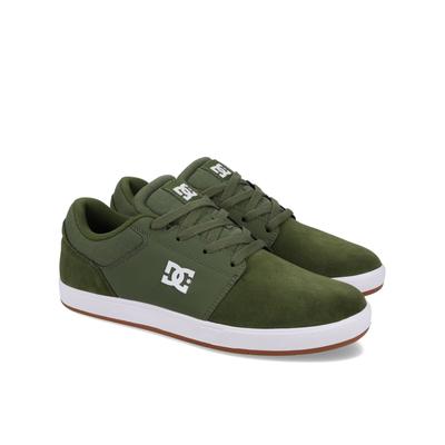Schnürschuh DC SHOES "Crisis 2", Herren, Gr. 6,5(38,5), grün (ivygrün), Obermaterial:48% Leder, 38% Synthetik, 14% Polyester., Schuhe Schnürschuh