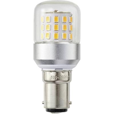 TRU COMPONENTS TC-14124716 LED-Signalleuchte Gelb Zylinder BA15d 100 V/AC, 240 V/AC 355lm