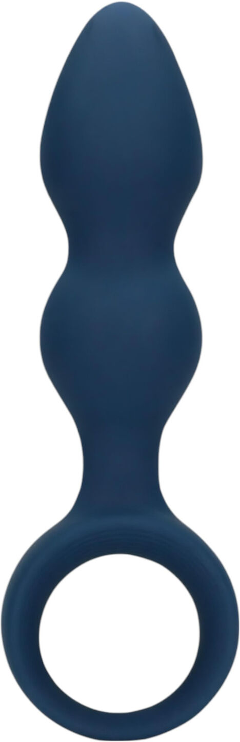 Loveline - Large Ringed Anal Plug (Blue)