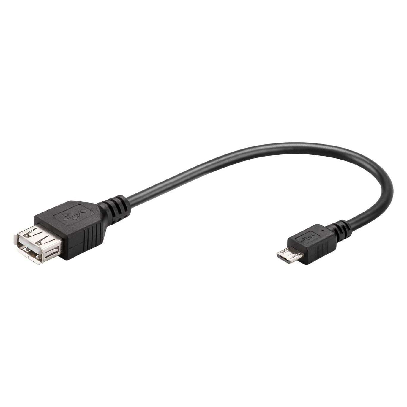 Goobay USB 2.0 zu Micro USB (0.20 m, USB 2.0) (95194)