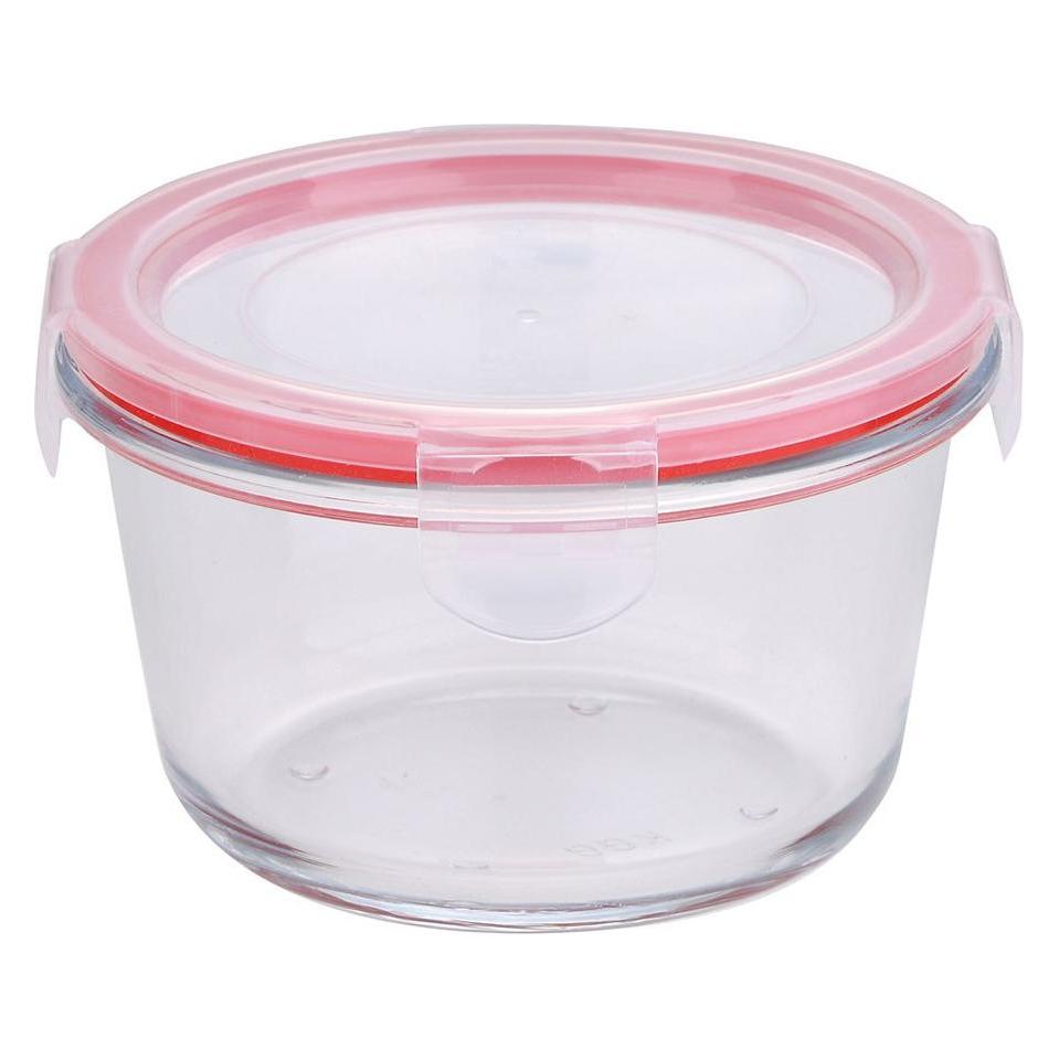 San Ignacio Round airtight borosilicate glass lunch box toledo, 500 ml, ø12,5 x 7 cm (68054769)