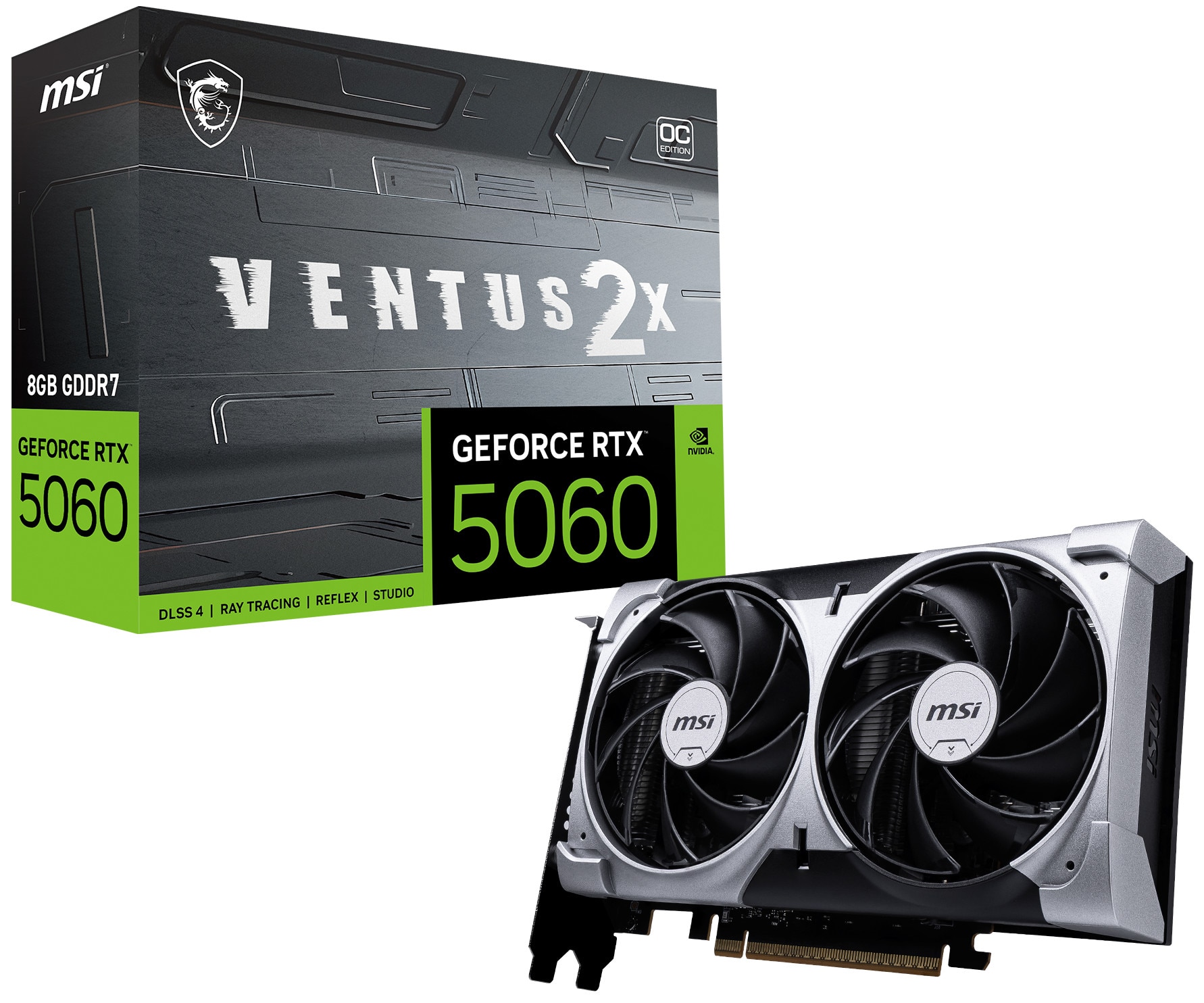 MSI GeForce RTX 5060 VENTUS 2X OC Grafikkarte 8 GB