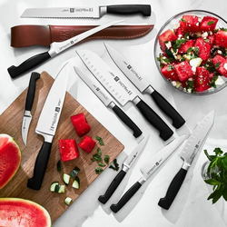 Zwilling Fleischmesser Vier Sterne 16 cm Stahl Schwarz