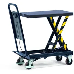 Hubtischwagen 6832, Hubbereich 330-910mm, Tragkraft 250kg - blau
